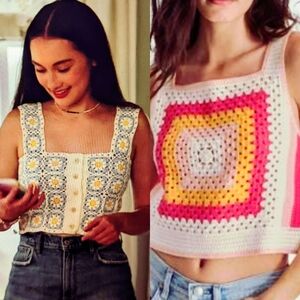 Belly Alternative Crochet Top The Summer I Turned‎ Pretty NEW